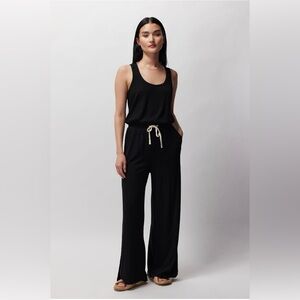 Spiritual Gangster ballet ribbed wide leg perfect jumpsuit